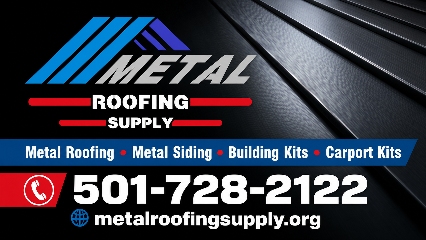 Metal Roofing Supply digital display advertisement